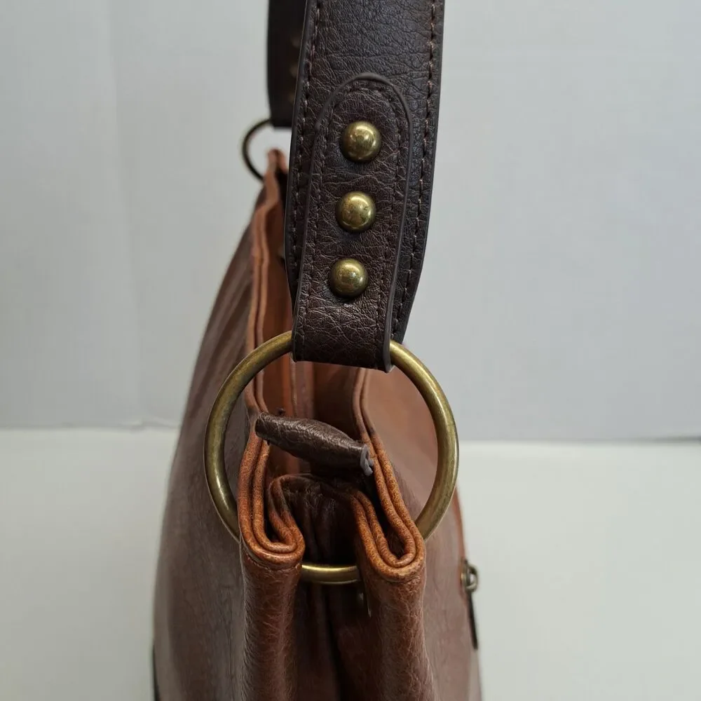 Montana West Hobo Vegan Leather Top Handle Shoulder Bag - Picture 5 of 13